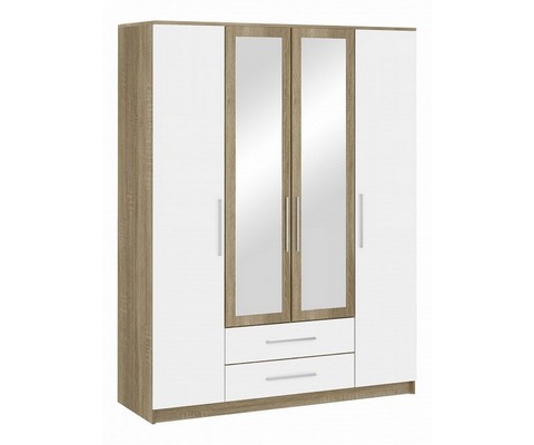 Шкаф платяной Бланка (дуб сонома) 4-дверный
