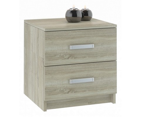 Тумбочка Лофт 420 с 2 ящиками (дуб сонома)