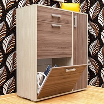 Обувница ОБ-1 с ящиком и дверцей (ясень шимо светлый/ясень шимо темный)