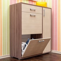 Обувница ОБ-1 с ящиком и дверцей (ясень шимо темный/ясень шимо светлый)