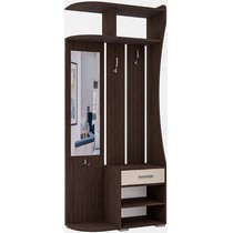 Прихожая компактная с зеркалом ПР-2 (дуб венге/дуб молочный)