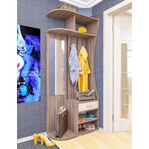 Прихожая компактная с зеркалом ПР-2 (ясень шимо светлый)