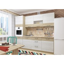 Кухня модульная Николь 3 (ясень шимо светлый/ясень шимо темный)