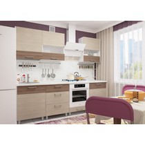 Готовая кухня модульная Николь 4 (ясень шимо светлый/ясень шимо темный)