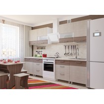 Кухня модульная Николь 5 (ясень шимо светлый/ясень шимо темный)