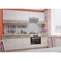 Кухня Модульная Николь 6 (ясень шимо светлый/ясень шимо темный)