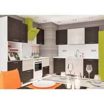 Кухня модульная Монако 1 (дуб венге/дуб молочный)