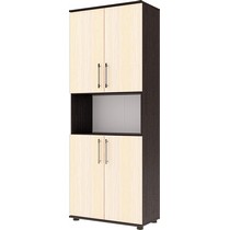 Шкаф для документов закрытый с нишей А-17 (дуб венге/дуб молочный)