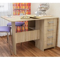 Стол раскладной с ящиками СТ-6 (дуб сонома)