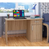 Стол однотумбовый письменный с замком Фронда-3 (дуб сонома)