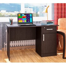 Стол однотумбовый письменный с замком Фронда-3 (дуб венге)