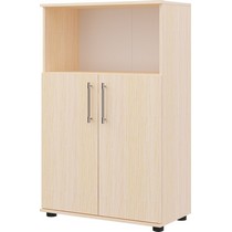 Шкаф для документов полузакрытый низкий А-29 (дуб молочный)