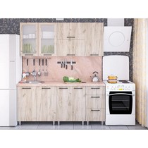 Модульная кухня Дельта-10 дуб крафт серый