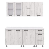 Модульная кухня Дельта-10 дуб крафт светлый