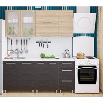 Модульная кухня Дельта-10 дуб венге / сонома