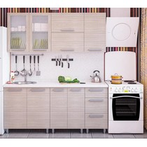 Модульная кухня Дельта-10 ясень шимо светлый