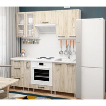 Модульная кухня Дельта-12 дуб крафт серый