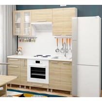 Модульная кухня Дельта-12 дуб сонома