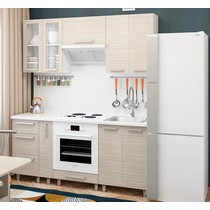 Модульная кухня Дельта-12 ясень шимо светлый