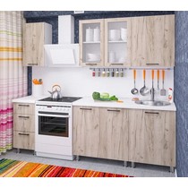 Модульная кухня Дельта-13 дуб крафт серый