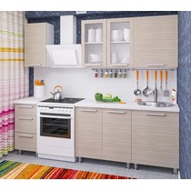 Модульная кухня Дельта-13 ясень шимо светлый