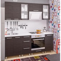 Модульная кухня Дельта-14 дуб венге