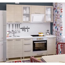 Модульная кухня Дельта-14 ясень шимо светлый