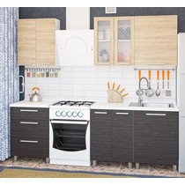 Модульная кухня Дельта-15 дуб венге / сонома