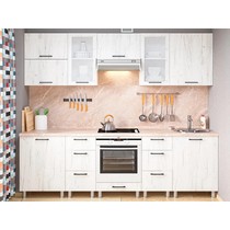 Модульная кухня Дельта-6 260 см дуб крафт светлый