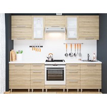 Модульная кухня Дельта-6 260 см дуб сонома