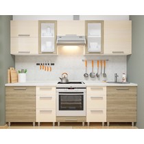 Модульная кухня Дельта-6 260 см сонома / дуб молочный