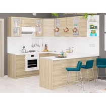 Модульная кухня Дельта-7 дуб сонома