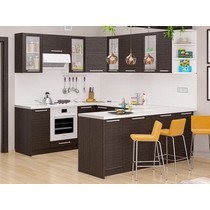 Модульная кухня Дельта-7 дуб венге