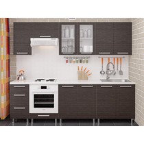 Модульная кухня Дельта-8 дуб венге