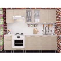 Модульная кухня Дельта-8 ясень шимо светлый