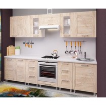 Модульная кухня Монако-10 280 см дуб эндгрейн