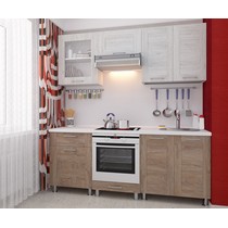 Модульная кухня Монако-12 200 см дуб сонома / скандинавия