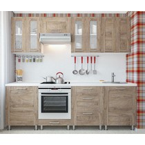 Модульная кухня Монако-13 240 см дуб сонома