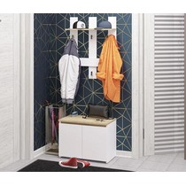 Прихожая ПР-16 белый крафт / золотой