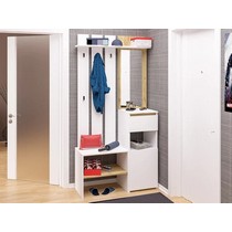 Прихожая ПР-17 белый крафт / золотой