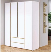 Шкаф Шон-23 белый крафт / золотой