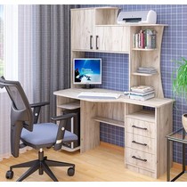 Стол компьютерный СК-19 крафт серый