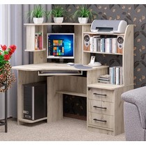 Стол компьютерный угловой СК-39 крафт серый