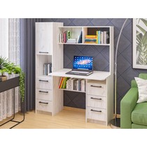 Стол компьютерный Фронда-6 (Крафт светлый) с 6 ящиками