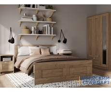 Двуспальная кровать Сириус 180х200 (сонома)