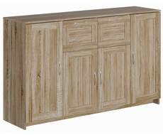 Тумба Сириус 4 двери и 2 ящика 156х95 (сонома)