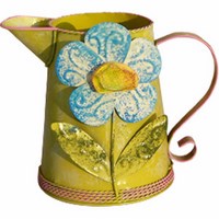 Лейка металлическая с цветком М2736