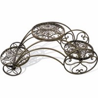 Подставка для комнатных растений трехуровневая плоская Карета WK081129