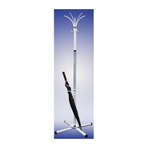 Вешалка напольная комби Классикс-ТМЗ (белый, хром)