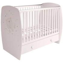 Кровать детская с ящиком Polini kids French 710 Teddy (белая)